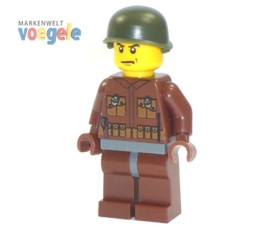 Custom Figure CustomBricks U.S. Soldier brown made of LEGO bricks