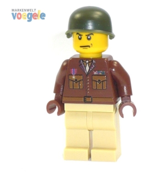 Custom Figure CustomBricks U.S. offizier brown /tan made of LEGO bricks