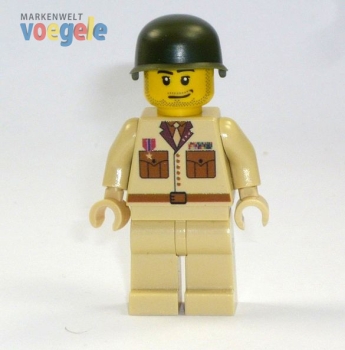 Custom Figure CustomBricks U.S. Offizier beige made of LEGO bricks