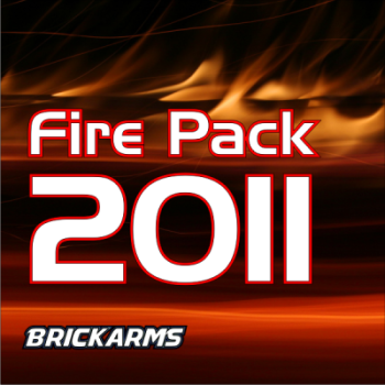 Custom BrickArms Fire Pack 2011 weapons and weapon accessories for LEGO ® figures