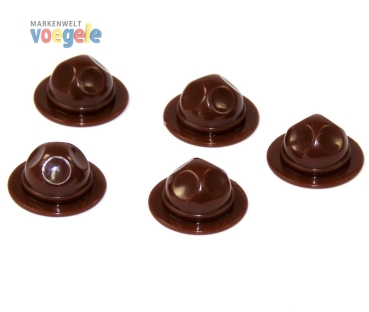 5 Custom Ranger hats caps for LEGO® figures with brown imprint BrickForge
