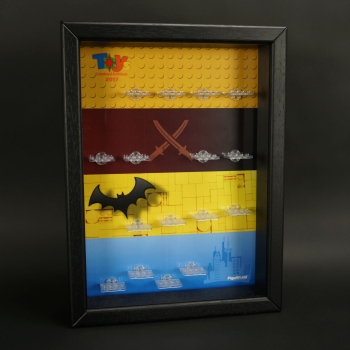 FiguCrate Click System Display case for LEGO® series figures Toys R us Serie 2 including 3x4 plates in transparent