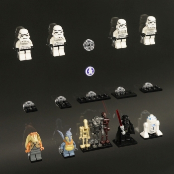 Figucrate Click System Display Case For Lego Series Figures 7