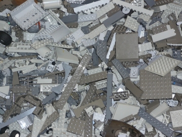 1 kg graue LEGO Steine ca.700 Teile