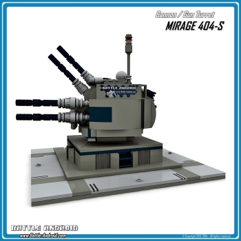 CUSTOM PDF Bauanleitung MIRAGE 404S Geschützturm grau schwarz für LEGO® Steinen