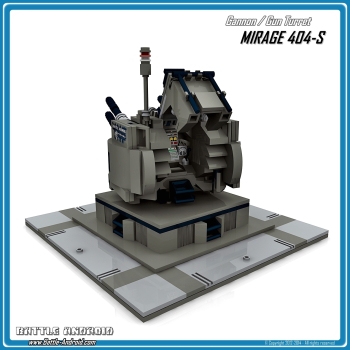 CUSTOM PDF Bauanleitung MIRAGE 404S Geschützturm grau schwarz für LEGO® Steinen