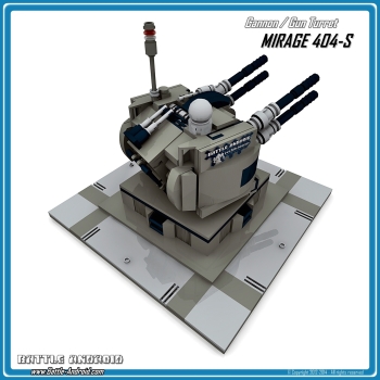 CUSTOM PDF Bauanleitung MIRAGE 404S Geschützturm grau schwarz für LEGO® Steinen