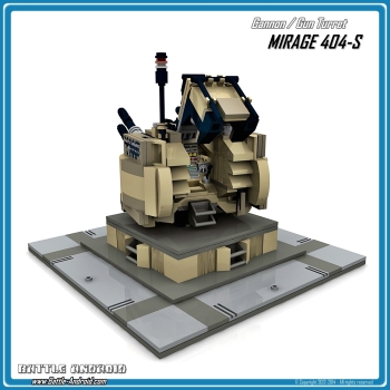 CUSTOM PDF building instructions MIRAGE 404S turret tan for LEGO bricks