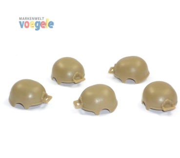 Minifig.cat Custom soldiers PBH Helmet 5 peaces in dark tan for LEGO® figures