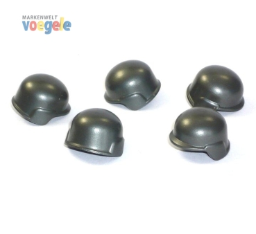 Brickarms soldiers Helmet 5 peaces in grey for LEGO® figures