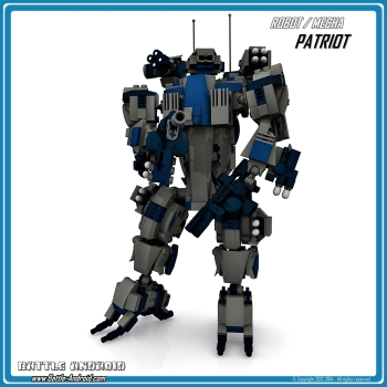 CUSTOM PDF Bauanleitung PATRIOT grau blau für LEGO® Steinen