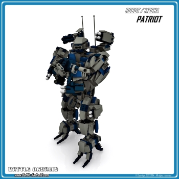 CUSTOM PDF Bauanleitung PATRIOT grau blau für LEGO® Steinen