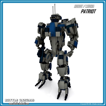 CUSTOM PDF Bauanleitung PATRIOT grau blau für LEGO® Steinen