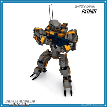 CUSTOM PDF Bauanleitung PATRIOT grau orange für LEGO® Steinen