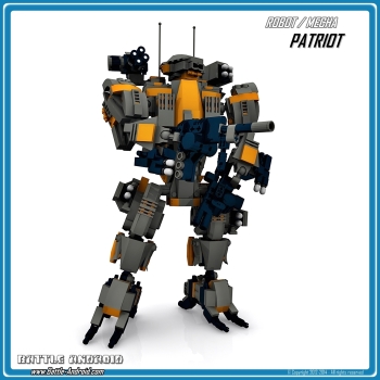 CUSTOM PDF Bauanleitung PATRIOT grau orange für LEGO® Steinen