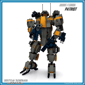 CUSTOM PDF Bauanleitung PATRIOT grau orange für LEGO® Steinen