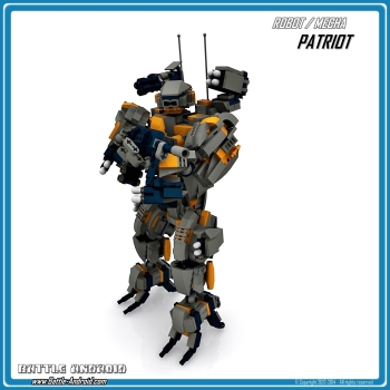 CUSTOM PDF Bauanleitung PATRIOT grau orange für LEGO® Steinen