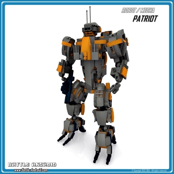 CUSTOM PDF Bauanleitung PATRIOT grau orange für LEGO® Steinen