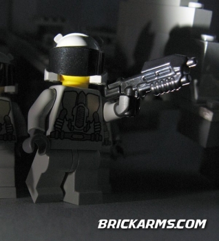 Brickarms SAR Gun waffe in schwarz für LEGO Figuren