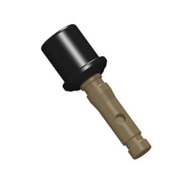 Custom BrickForge Stick Grenade Dark Tan/Black for LEGO figures