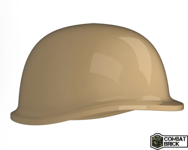 Combat Brick soldiers WW2 Vietnam US Army M1 Steel Pot Helmet 5 peaces in dark tan for LEGO® figures