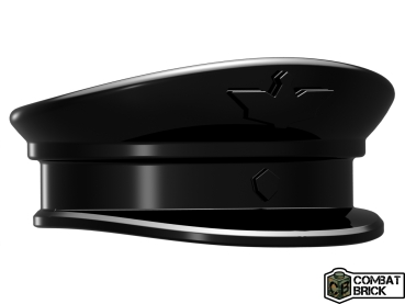 Combat Brick soldiers WW2 officer hat 5 peaces in black for LEGO® figures
