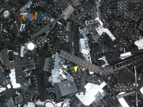 Stein 1x2x2 schwarz bedruckt 7856 7858 7859 7863 b7 # Lego 3245bpx1 