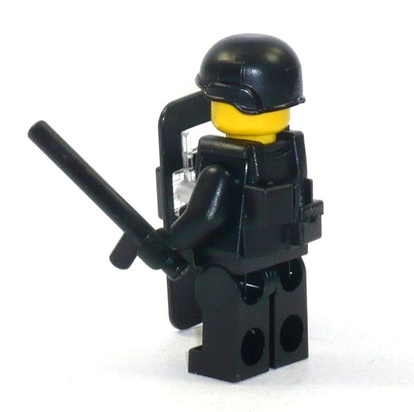 5 Custom Helme schwarz für LEGO® Figuren Swat Polizei Helm Soldat 