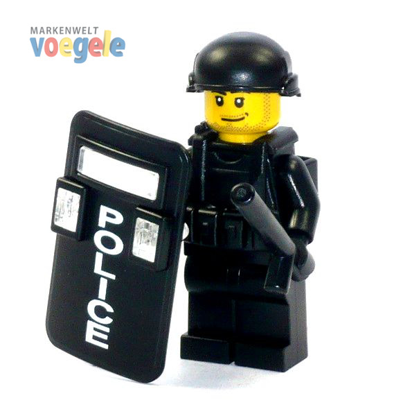 5 Custom Helme schwarz für LEGO® Figuren Swat Polizei Helm Soldat 