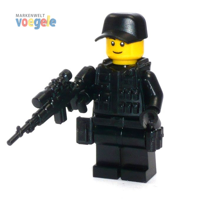 27 10 Custom Köpfe tan Sturmhaube für LEGO® Figuren Spezialeinheit Soldat Swat 