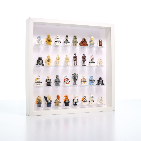 32er Inlay depositor for IKEA SANNAHED frame 35 x 35 designed for LEGO® minifigures slot for Figures 02015 - Markenwelt Voegele