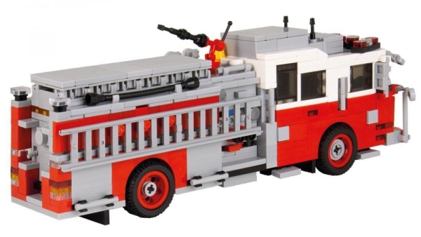BlueBrixx Fire TruckSeagrave Pumper Version 1 red/white