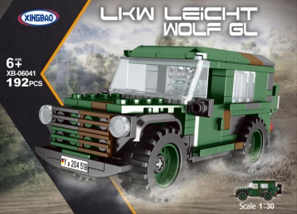 Bundeswehr Geländewagen Wolf aus 192 Teilen