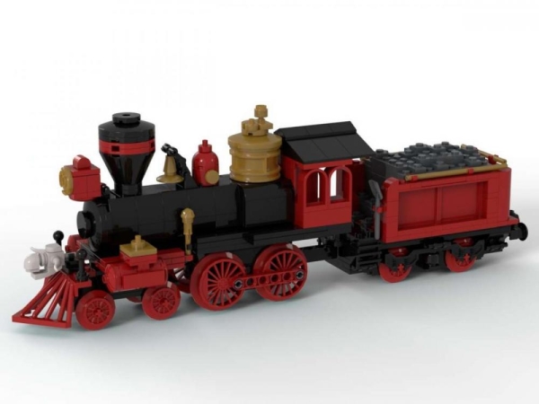 BlueBrixx Classical Western Train locomotive with tender 459 parts 102891