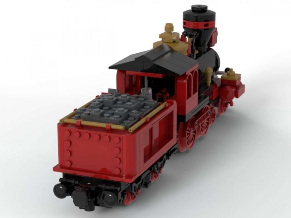 BlueBrixx Classical Western Train locomotive with tender 459 parts 102891