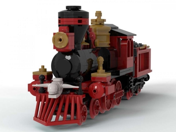 BlueBrixx Classical Western Train locomotive with tender 459 parts 102891