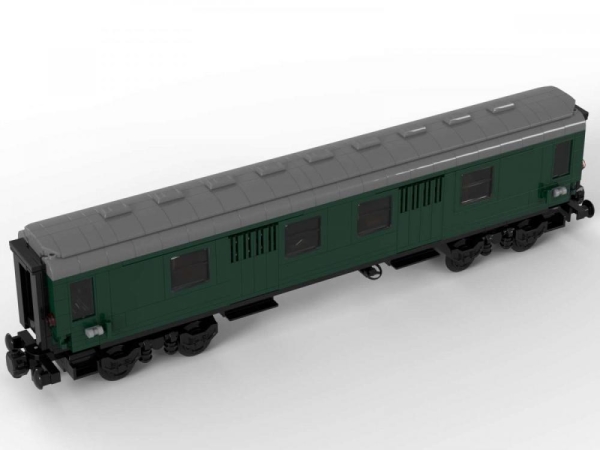 BlueBrixx Train Parcel trolley dark green 672 parts 102956