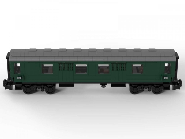 BlueBrixx Train Parcel trolley dark green 672 parts 102956