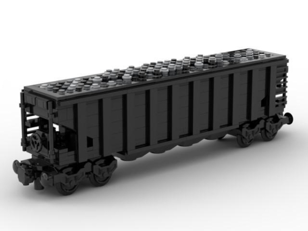 BlueBrixx 4-bay hopper car 50 ft 675 parts