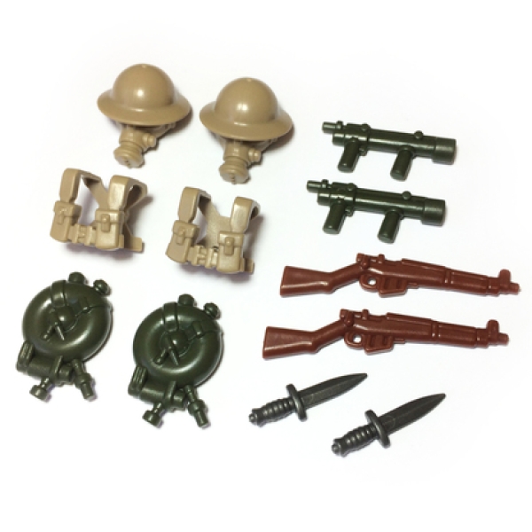 BrickWarriors 2.5 Britisches Flammenwerfer Zubehör Set