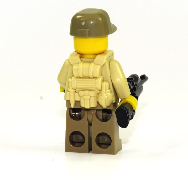 Custom Polce Figure made of LEGO bricks and custom accessories