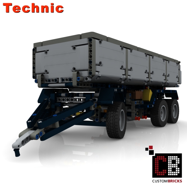 Custom Arocs trailer with tipping function instruction
