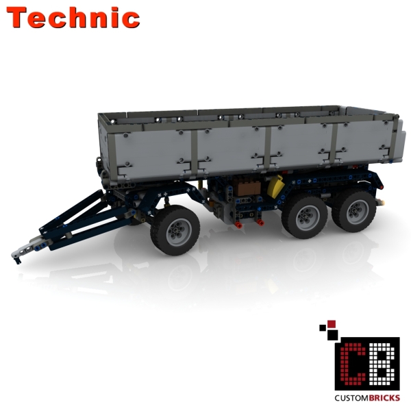 Custom Arocs trailer with tipping function instruction