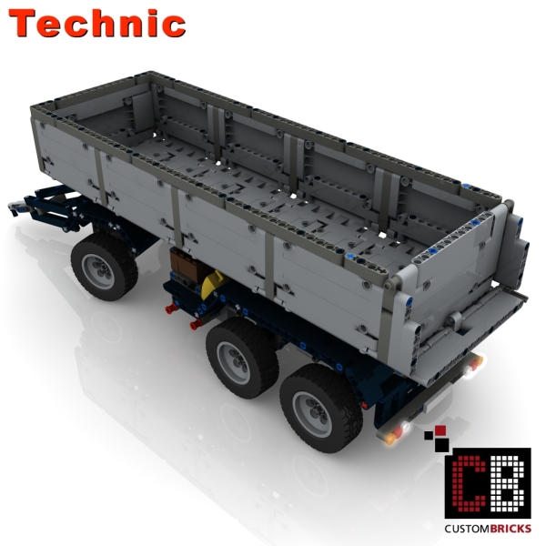 Custom Arocs trailer with tipping function instruction
