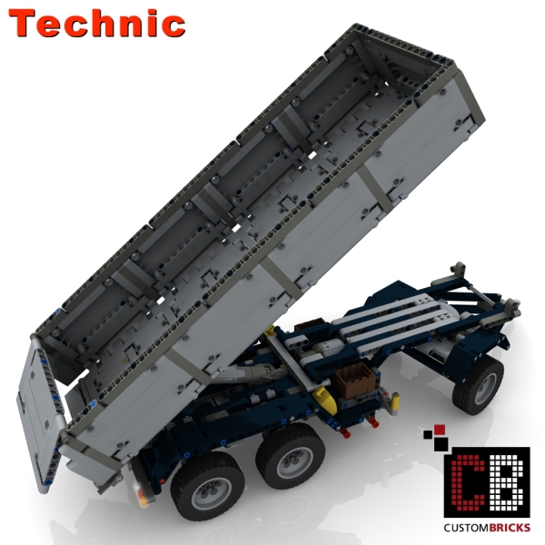 Custom Arocs trailer with tipping function instruction