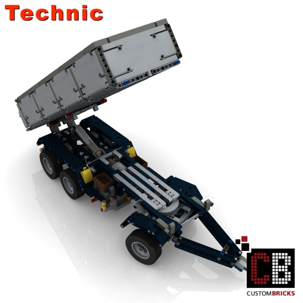 Custom Arocs trailer with tipping function instruction