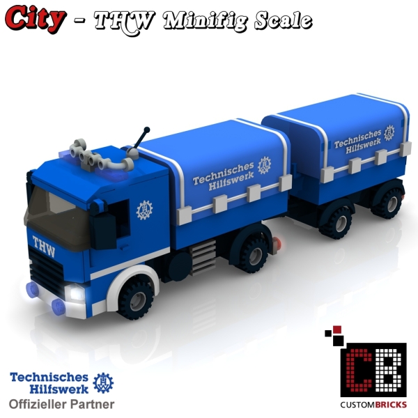 Custom THW Model instruction - LKW Short with Plane
