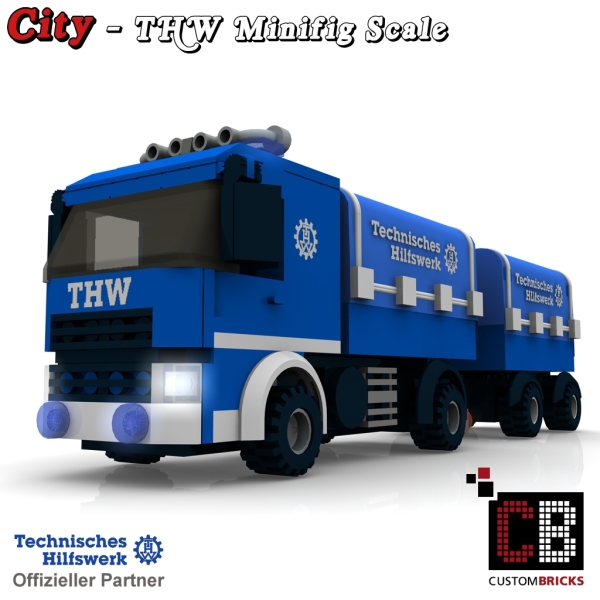 Custom THW Model instruction - LKW Short with Plane