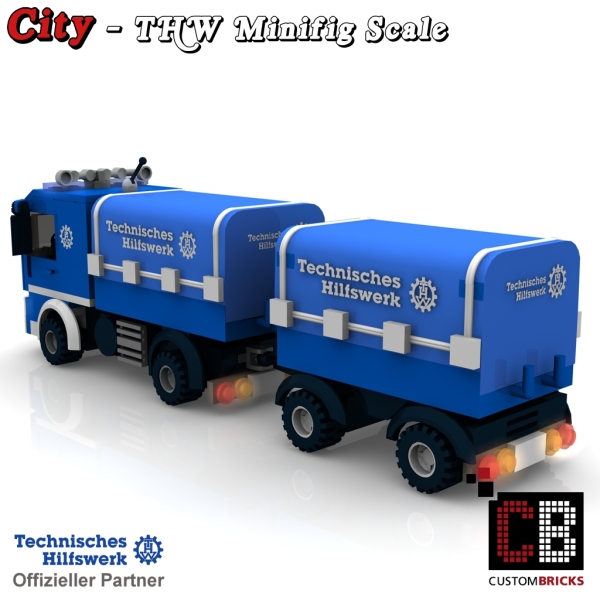 Custom THW Model instruction - LKW Short with Plane