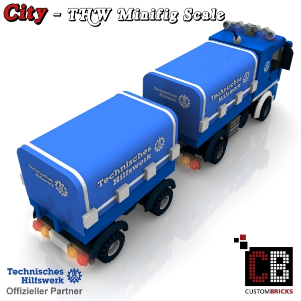Custom THW Model instruction - LKW Short with Plane